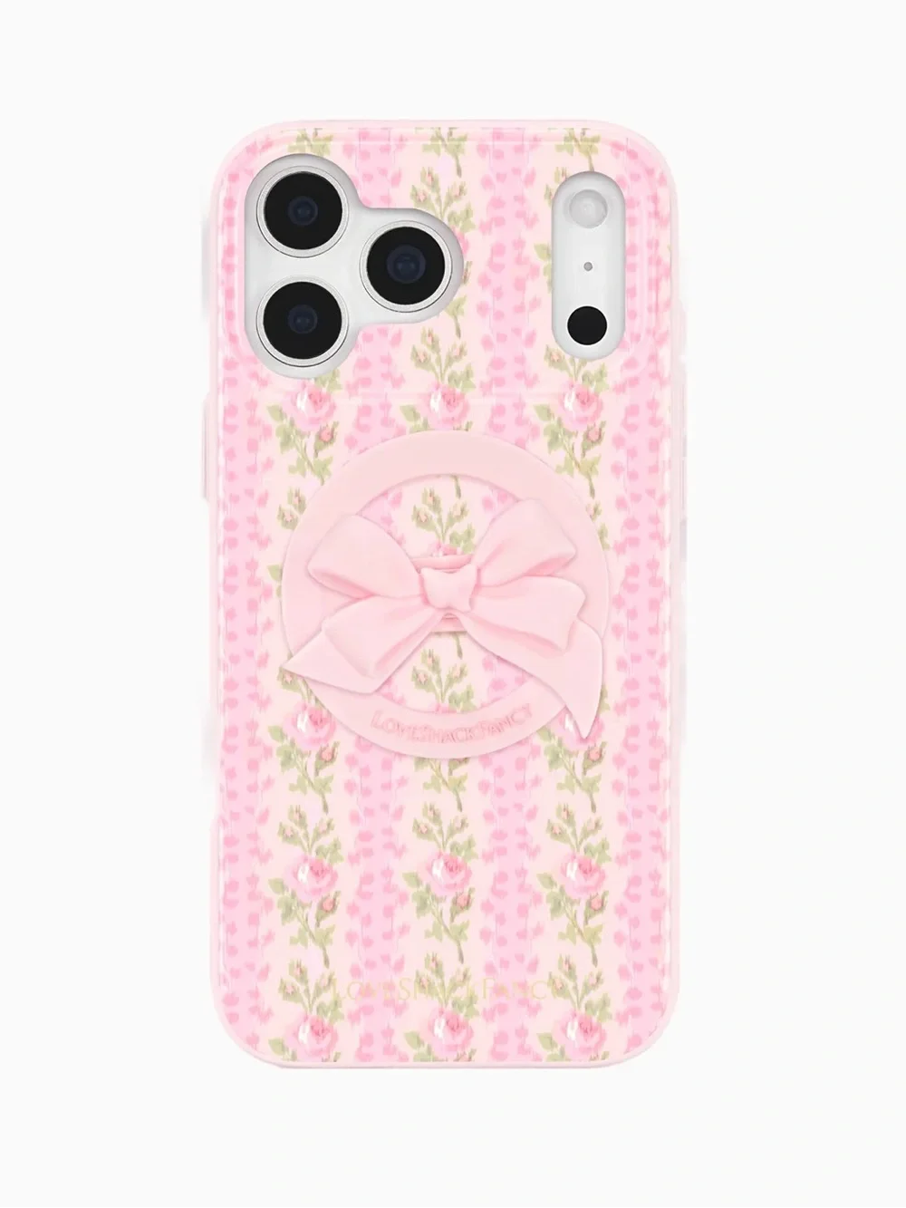 🧁 LoveShackFancy x Case Mate 💝 Pastel Pink BOW 🎀 Phone Loop Grip - Mag Safe 🎀🍓🤍